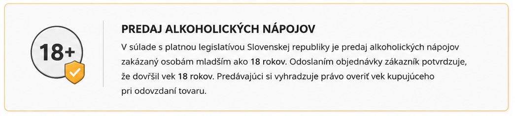 Predaj alkoholických nápojov od 18 rokov