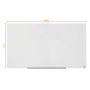 Sklenená tabuľa Nobo Diamond biela 1264x711 mm