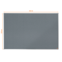Tabuľa napichovacia Nobo Essence 100x150 cm sivá