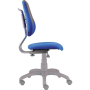 Detská rastúca stolička FUXO S-LINE modro/sivá (Suedine)