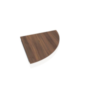 Doplnkový stôl Gate, pravý, 80x80 cm, orech