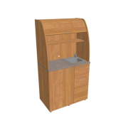 Kuchynka s drezom a bateriou pravá, 100x189,1x60 cm, jelša/jelša