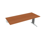 Pracovný stôl Flex, 180x75,5x80 cm, čerešňa/kov