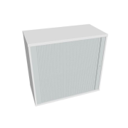 Prídavná skriňa k stolu Hobis, zámok, L, 80x75,5x40 cm, biela