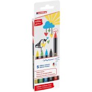 Sada popisovačov edding 1200/5S glitter,  základné farby