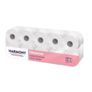 Toaletný papier 2-vrstvový Harmony Professional premium biely, celulóza, návin 23,8 m (10 ks)