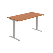 Pracovný stôl Motion, ZO, 2S, 160x70,5-120,5x80 cm, čerešňa/sivá