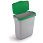 Veko na plastový kôš DURABIN 60 s rámom zelené