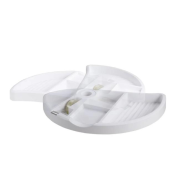 Tužkovník otočný pod stolovú dosku, biely