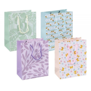 Darčeková taška DONAU HOME, laminovaná, 18x23x10cm, celoročná, šnúrka, mix motívov bez možnosti