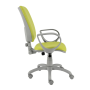 Zdravotnícka stolička Rianna, s podrúčkami, zdravot. ekokoža zelená KN0079
