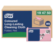 Čistiaca utierka 1-vrstv. TORK Long-Lasting červené W8, 40 ks
