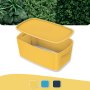 Úložný box s vekom Leitz MyBox, veľkosť S teplý žltý