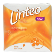 Servítky 1-vrstvové Linteo Classic 33x33cm, 130gr, biele