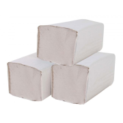 Papierové utierky skladané ZZ 1-vrstvové sivé recykel (20 bal.)