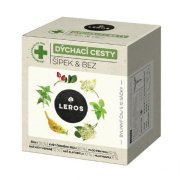 Čaj LEROS Natur bylinný na dýchacie cesty šípka & baza HB 10 x 1,5 g