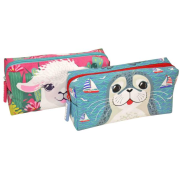 Puzdro na perá DONAU Lama a Tuleň, mix motívov, 6 ks
