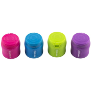 Strúhadlo dvojité s viečkom DONAU pre pravákov, mix farieb, displej 12 ks