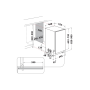 Umývačka riadu vstavaná WHIRLPOOL WSIC3M27C, š. 45 x h. 56 x v. 82 cm
