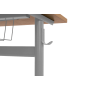 Jednomiestna lavica výškovo nastaviteľná, veľ. 3-5, sivá