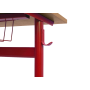 Dvojmiestna lavica výškovo nastaviteľná, veľ. 3-5, červená