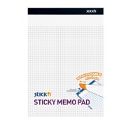 Poznámkový samolepiaci blok 25,4x17,8 50 listov biely štvorčekový